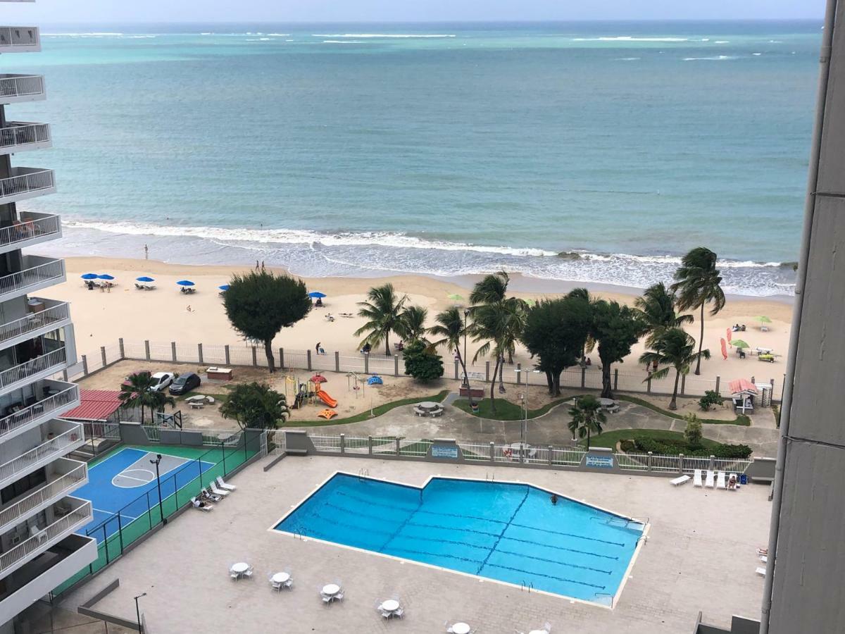 Beach Front Beach View 1 Bedroom 2Bathroom Coral Beach Apt 圣胡安 外观 照片